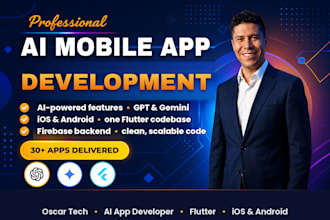 develop an ai mobile app with flutter, gpt and gemini