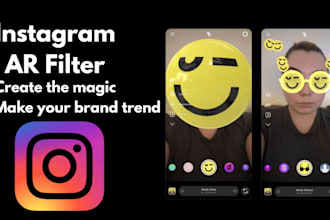 create a professional ar filter for instagram