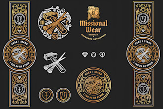 do vintage cigar logo, cigar label, cigar box or any vintage design