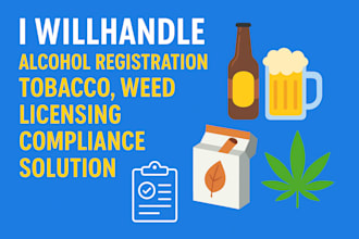 handle alcohol registration, tobacco, weed  licensing compliance solution