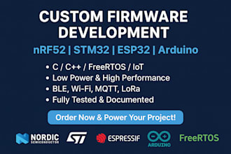 create custom firmware for microcontroller and devices