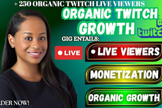 organic twitch promotion for twitch live viewers and organic twitch growth