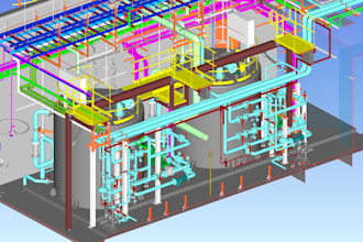 provide complete mep consultation and model gas,chemical,hvac,water system