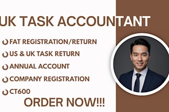 provide UK accounting, bookkeeping, vat, and tax return services