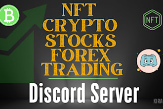setup crypto, nft, stocks, forex trading discord server