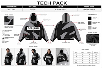 make fashion tech pack and clothing tech pack