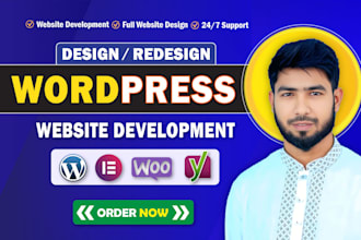 create wordpress website design, redesign wordpress business website development