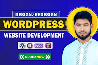 design or redesign peptide wordpress website, landing page using elementor pro