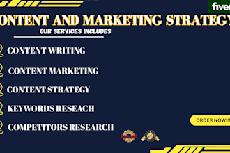 create SEO content strategy marketing plan social media content calendar