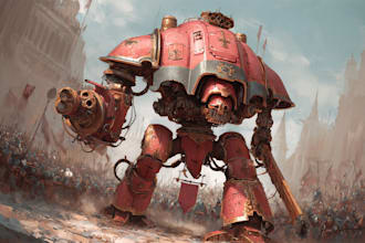 create a warhammer character art