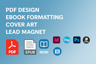 design professional pdf, ebook, cover art and lead magnet