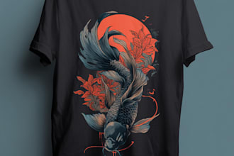 create a tshirt design in modern streetwear style