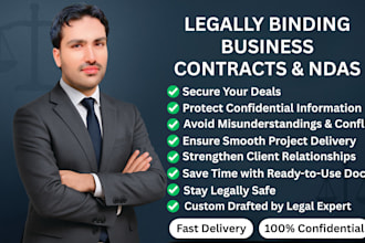 draft legal contracts and ndas for freelancers and businesses
