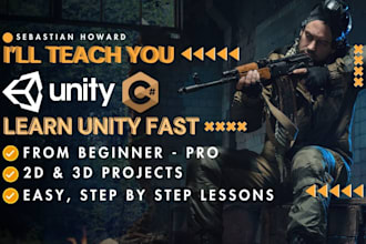 unity tutoring and game development with unity