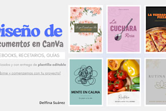 diseñaré canva pdf,  ebooks, workbooks