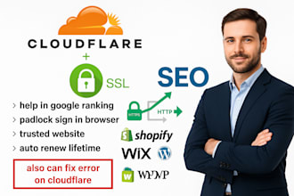 setup cloudflare SSL to website or fix SSL, CDN errors dns cname