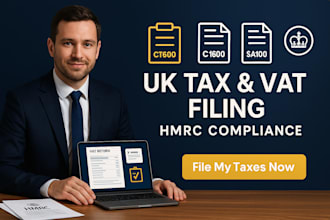 handle UK vat returns corporation tax ct600 sa100 ir35 hmrc
