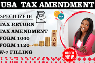 amend US tax ,corporate tax return file form 1040x,1099,1065,1120