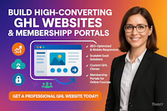 gohighlevel website, membership website, website seo, saas website,  ghl clone