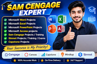 do your sam cengage and ms office projects