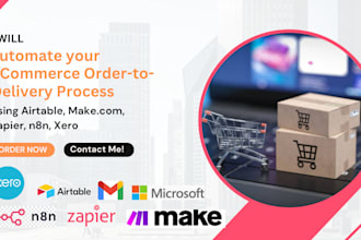 automate your ecommerce order to delivery process using airtable make zapier n8n