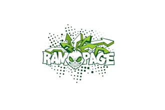 design powerful rampage workout logo