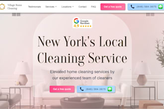 build squarespace cleaning website booksy housecall pro zenmaid jobber website