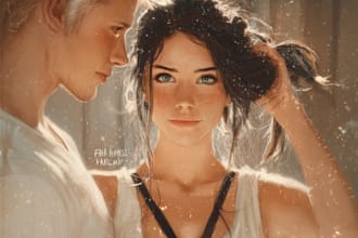 draw semi realistic portrait illustration