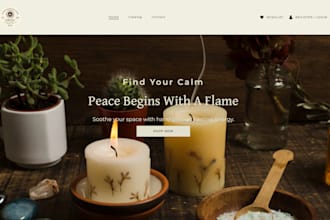 candle shopify store candle shopify website handmade candle spiritual candle