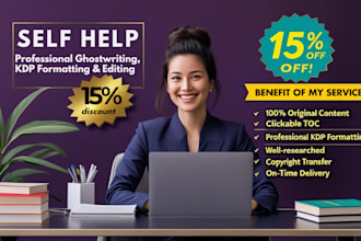 be self help ebook ghostwriter kdp book formatting ghost book writer book editor