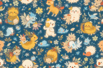 do seamless pattern design for babies textile