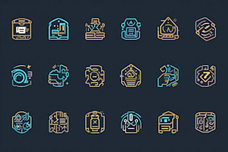 design ultra crisp vector line icons