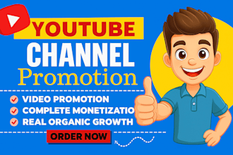 complete youtube promotion for monetization