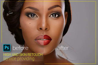 do portrait retouching and skin retouch