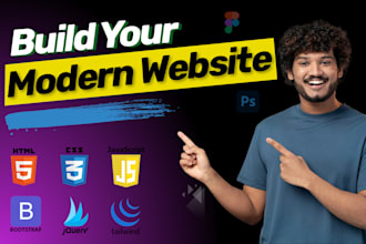 build website, website development, front end developer