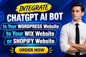 add chatgpt based ai bot to your wordpress or shopify website
