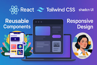 build reusable tailwind react components with shadcn UI