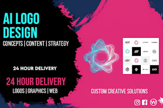 design a professional ai logo for your brand, brand design