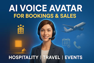 do ai saas sdr voice booking agent avatar hospitality, travel, event automation