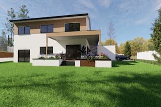 do  professional landscape design with outdoor 3d rendering