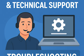 provide remote application and technical support and troubleshooting