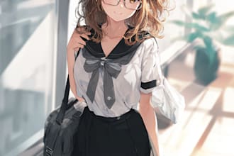 draw you as anime character style