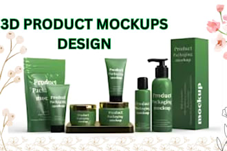 design stunning 3d product mockups and lifestyle images for e commerce