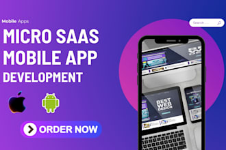 develop micro saas mobile app with subscription and cloud backend
