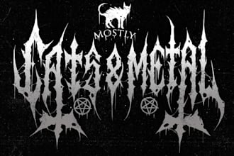 custom metal logo death, black, thrash, doom styles