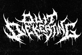 design a killer metal band or heavy industrial logo