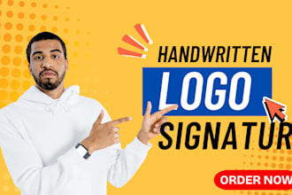 design a custom handwritten signature logo
