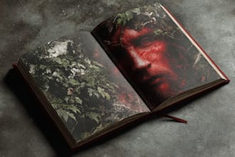 design unique book cover ebook and fantasy cover