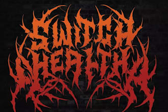 design a brutal and professional metal logo