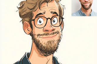 create avatar cartoon caricature for social media profile based your photo